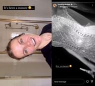 Screen grab of Brooklyn Decker's Instagram stories
